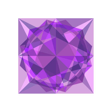 Colorful diamond icon on the white backgroundのイラスト素材