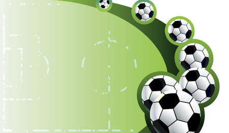 Soccer  balls  backgroundのイラスト素材