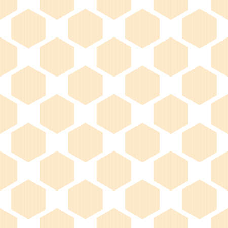 Honeycomb seamless pattern with thin vertical stripesのイラスト素材