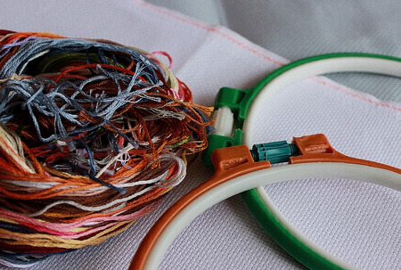 Hand-made hobby: cross-stitch