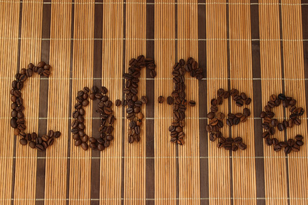 Coffee cup and coffee beans.の写真素材