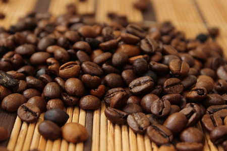 Coffee cup and coffee beans.の写真素材