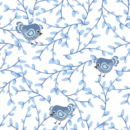 sprig pattern with round leaves. tropical green leaf vector icon for web design, folk printのイラスト素材