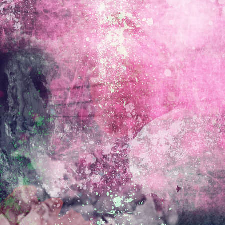 Brushed Painted Abstract Backgroundの写真素材