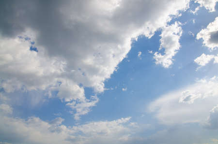 Beautiful landscape, forest and blue skyの写真素材