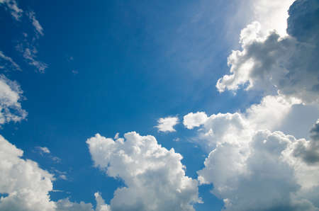 Beautiful landscape, forest and blue skyの写真素材