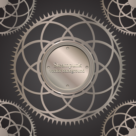 retro background with gears Steampunk.のイラスト素材