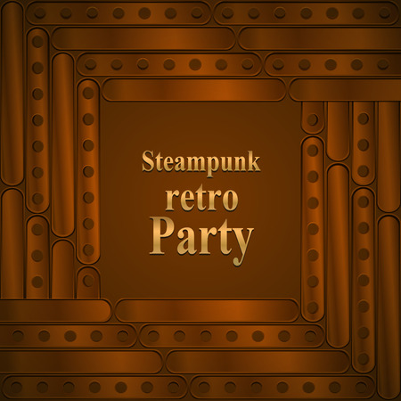 Steampunk retro party.のイラスト素材