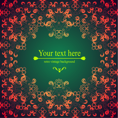 Vintage retro pattern. Vector illustrationのイラスト素材