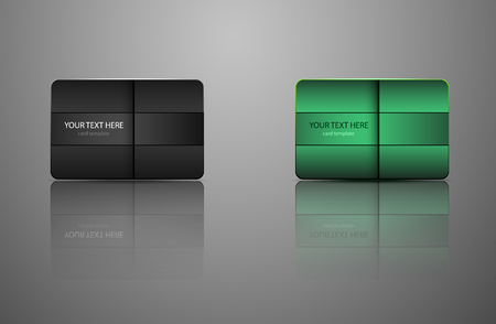 template Gift card, credit card, business card, an invitation, a document. Vector illustrationのイラスト素材