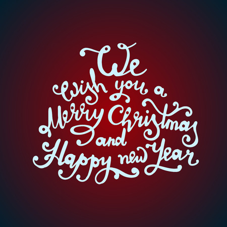 Christmas quote made in decorative circle with winter motives. Holiday art poster. Vector illustration with letteringのイラスト素材