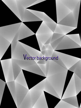 Abstract white background with triangular polygons.  vector illustrationのイラスト素材