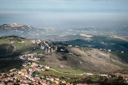 The view from San Marinoの写真素材