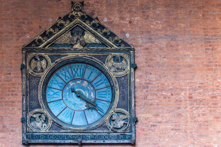 Ancient Clock at Palazzo della Marcanzia, Bologna - Emilia Romagnaの写真素材
