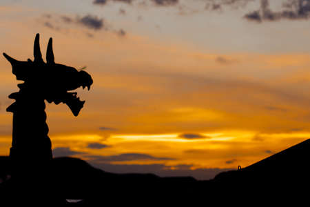 Dragon silhoutteの写真素材
