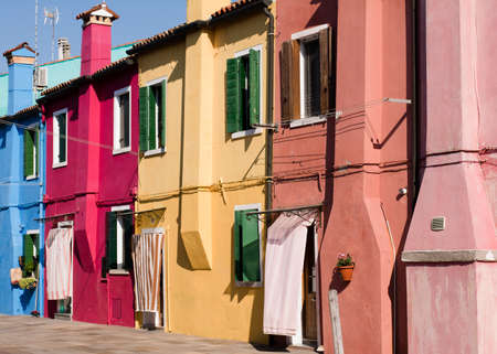 Burano facadeの写真素材