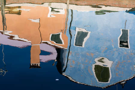 reflection of the houseの写真素材