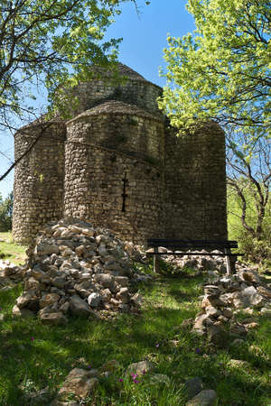Croatian small chapel on the island of Krkの写真素材