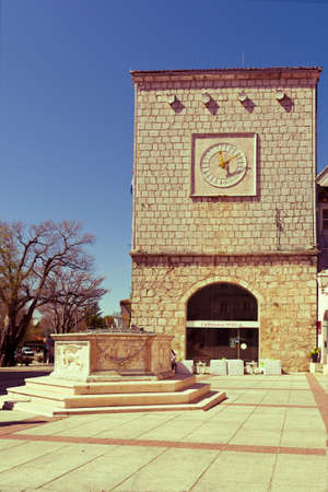 Krk Town Rook  Croatiaの写真素材