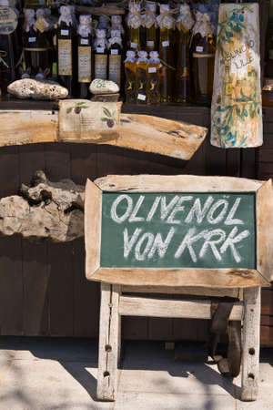 label sales of olive oil Croatiaの写真素材