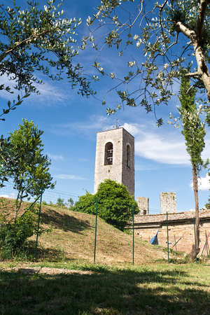 San Gimignano towers,  Tuscany, Italyのeditorial素材