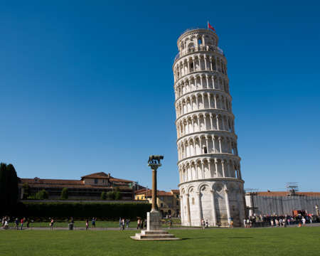 walking the streets of Pisa ,Italy  Famous Pisa towerの写真素材