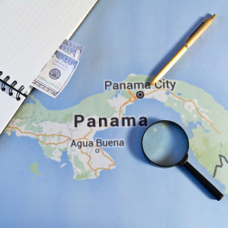 Panama papers ,leaked document money laundering crimeの写真素材