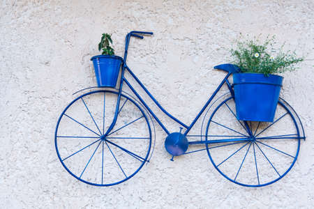 vases in the form of bicyclesの写真素材