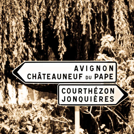 sign for Avignon , Franceの写真素材