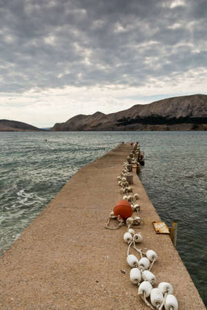 storm in Baska , Croatiaの写真素材