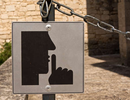 please silence signの写真素材