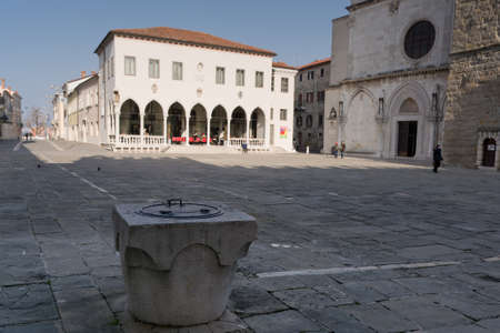 Centre of old Koper, Tito square ,Sloveniaのeditorial素材