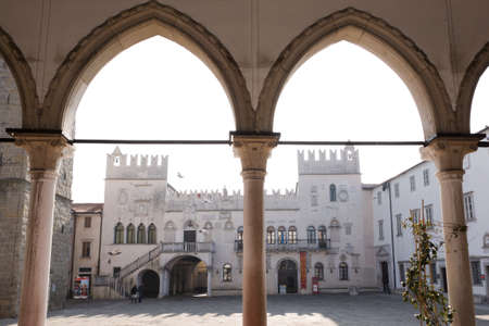 Loggia Palace, Kopar , Sloveniaのeditorial素材
