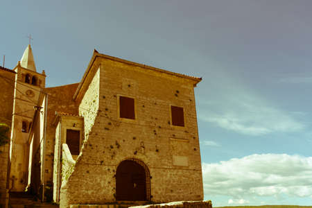 Istrian Medieval village ,Plomin , Croatiaの写真素材