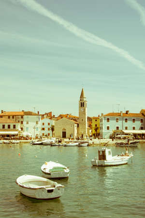 Waterfront square in Fazana , Croatiaのeditorial素材