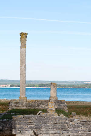 Roman remains, national park Brioni, Croatiaの写真素材