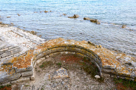Roman remains, national park Brioni, Croatiaの写真素材