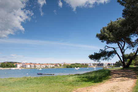 cityscape of city Medulin, Istria peninsula, Croatiaの写真素材