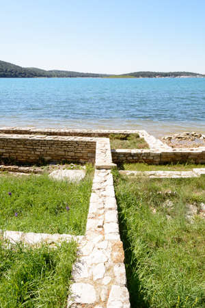 Roman remains,Medulin, Istria region, Croatiaの写真素材