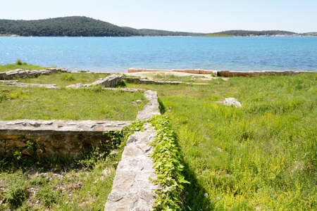 Roman remains,Medulin, Istria region, Croatiaの写真素材
