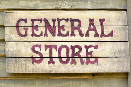A general store wood signの写真素材
