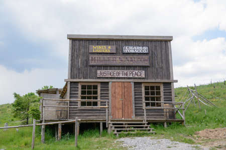 Wild west movie set ,North of Fuzine , Croatiaのeditorial素材