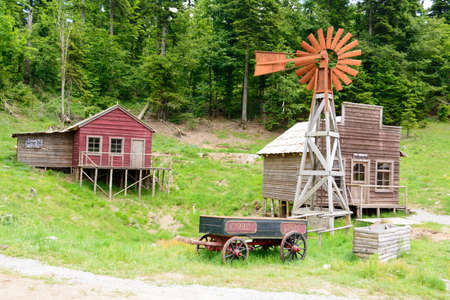 Wild west movie set ,North of Fuzine , Croatiaのeditorial素材