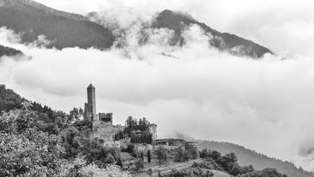 Castel Telvana near Borgo Valsugana in Trentino-Alto Adige/SÃ¼dtirol region , Italyの写真素材