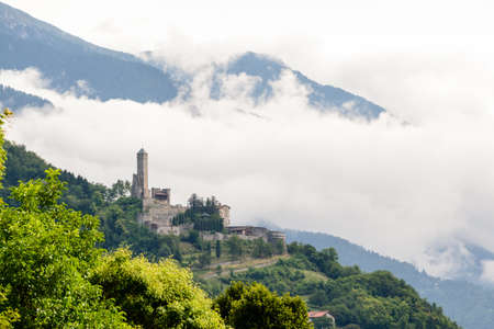 Castel Telvana near Borgo Valsugana in Trentino-Alto Adige/SÃ¼dtirol region , Italyの写真素材