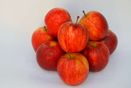 Red delicius applesの写真素材
