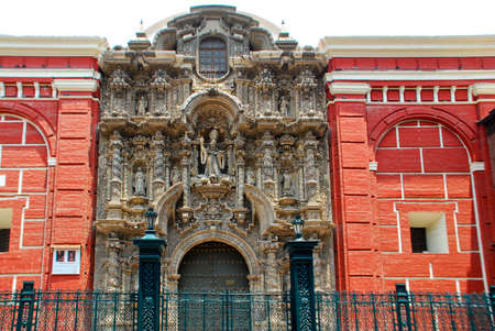 San Agustin Church in Limaの写真素材