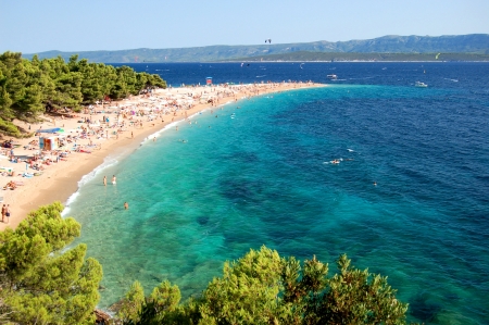 Gorgeous picturesque view on Golden Cape on Brac island, Croatia