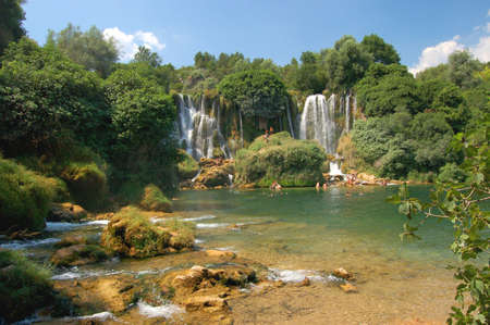 Kravica waterfalls, Bosnia and Hercegovinaの写真素材