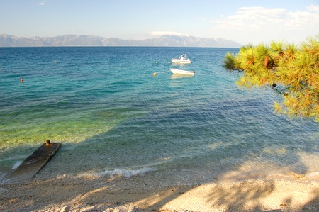 gorgeous tranquil summer landscape of dalmatia, croatiaの写真素材